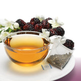 Revolution Blackberry Jasmine Whole Leaf Tea Pyramid Bags & Tea Cup