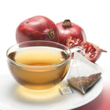Revolution Pomegranate White Whole Leaf Tea Pyramid Bag & Tea Cup