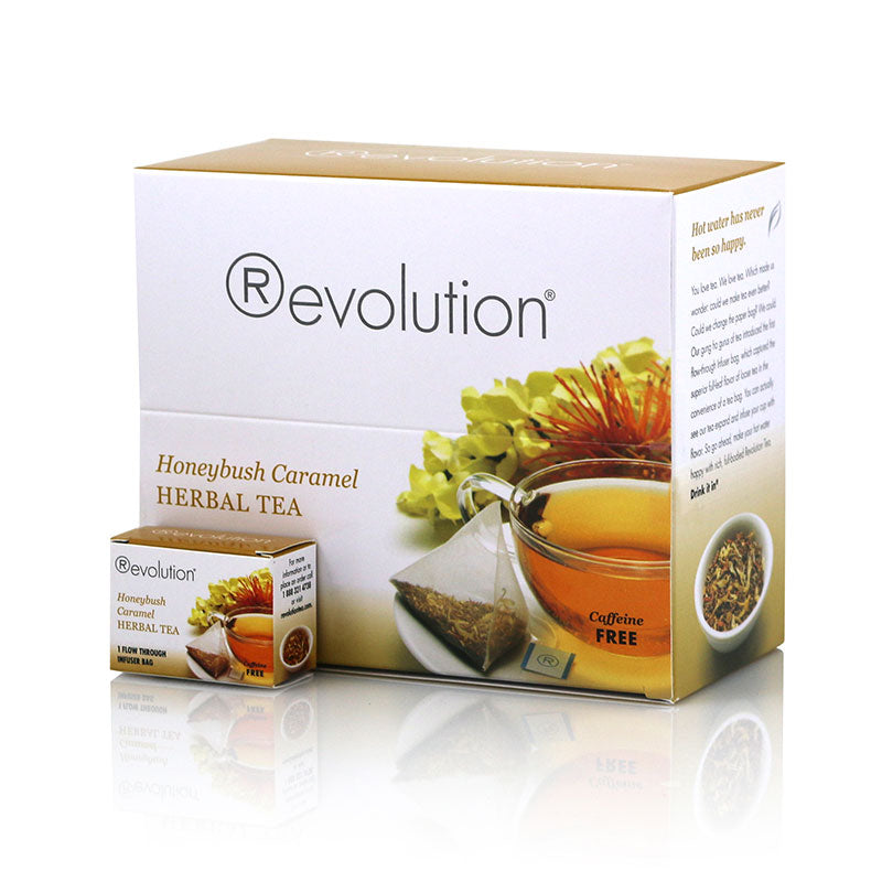 Revolution Honeybush Caramel Herbal Tea 30 Pyramid Bags