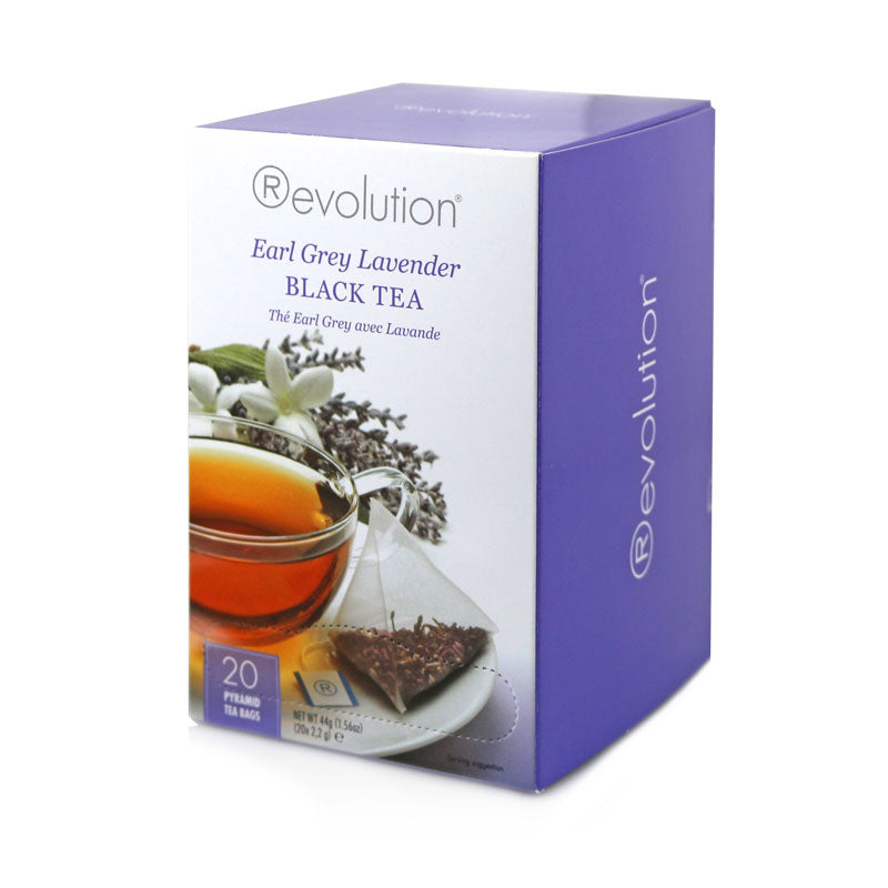 Revolution Earl Grey Lavender Whole Leaf Tea 20 Pyramid Bags