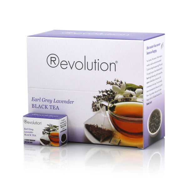 Revolution Earl Grey Lavender Whole Leaf Tea 30 Pyramid Bags