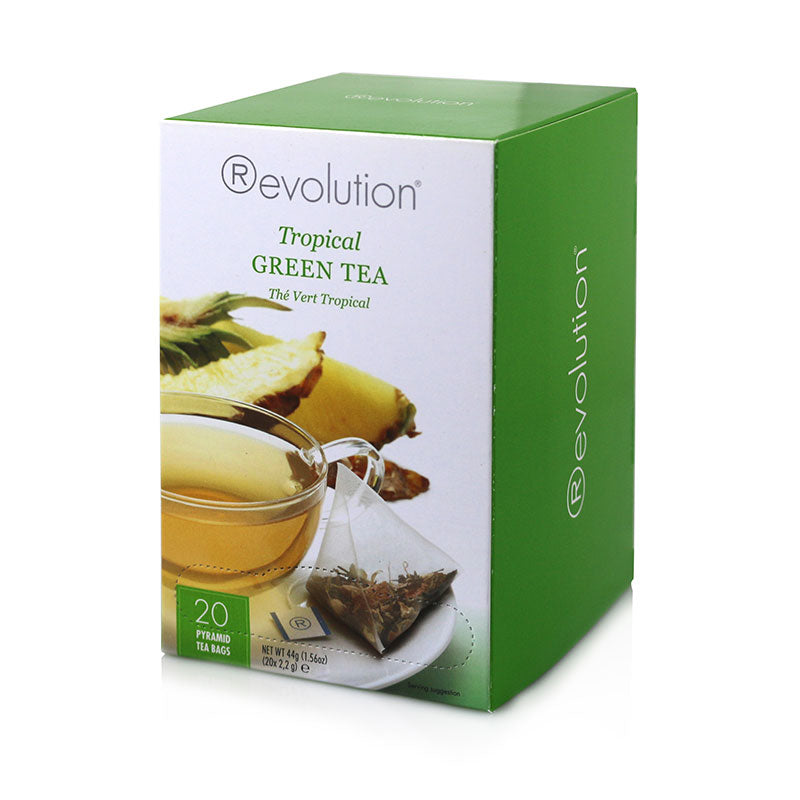 Revolution Tropical Green Whole Leaf Tea 20 Pyramid Bags