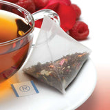 Revolution Raspberry Black Whole Leaf Tea Pyramid Infuser Silken Bag