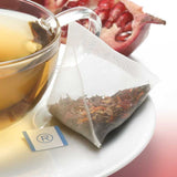 Revolution White Pomegranate Whole Leaf Tea Pyramid Infuser Silken Bag